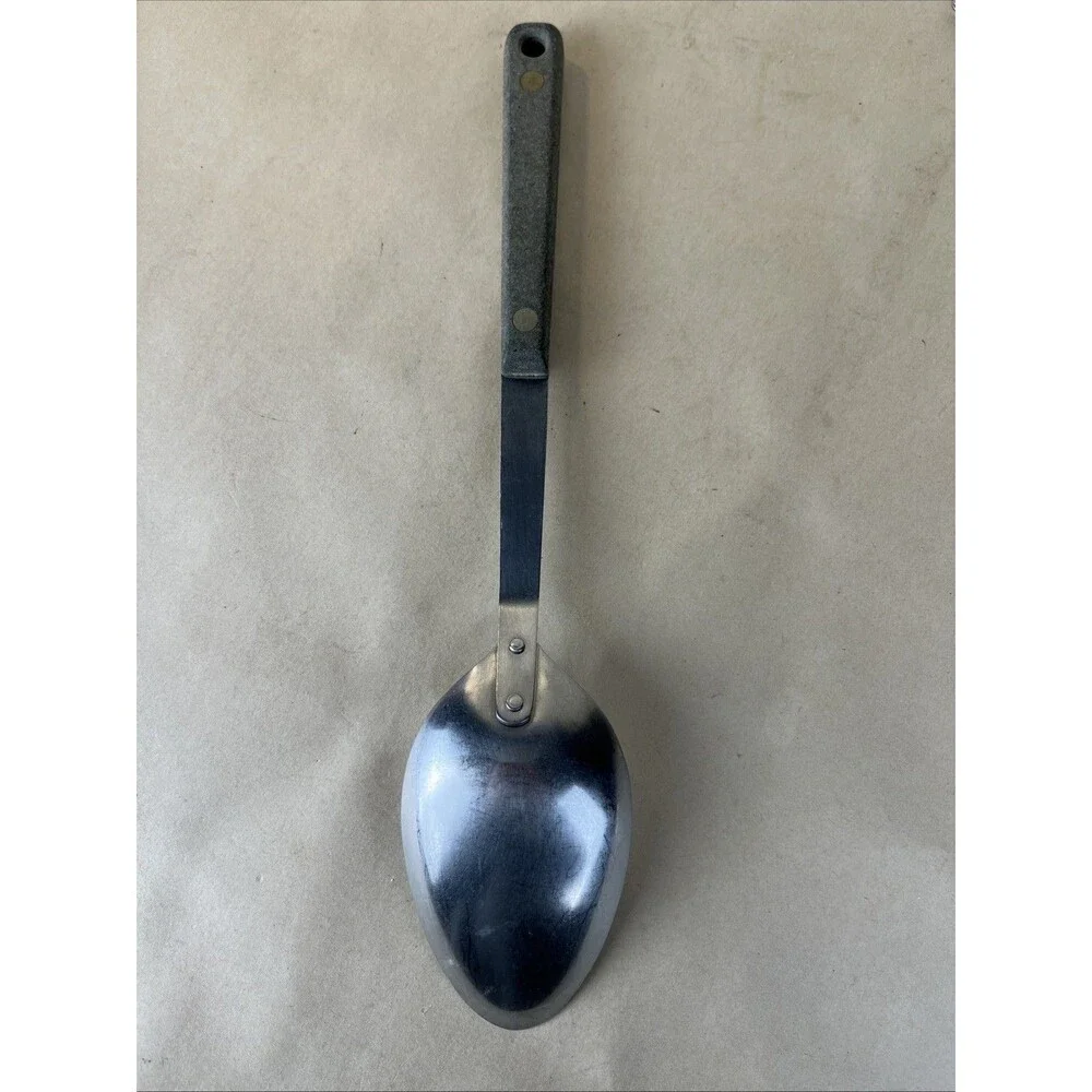 Vintage EKCO Stainless Vanadium Solid Serving Spoon Utensil 11.5